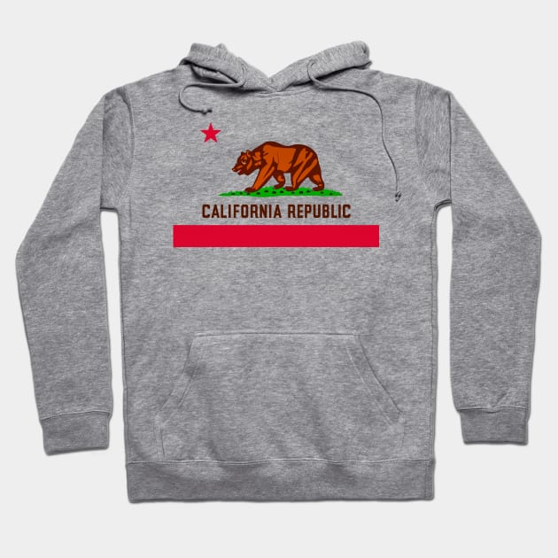 California Republic State Flag Hoodie by koolteas